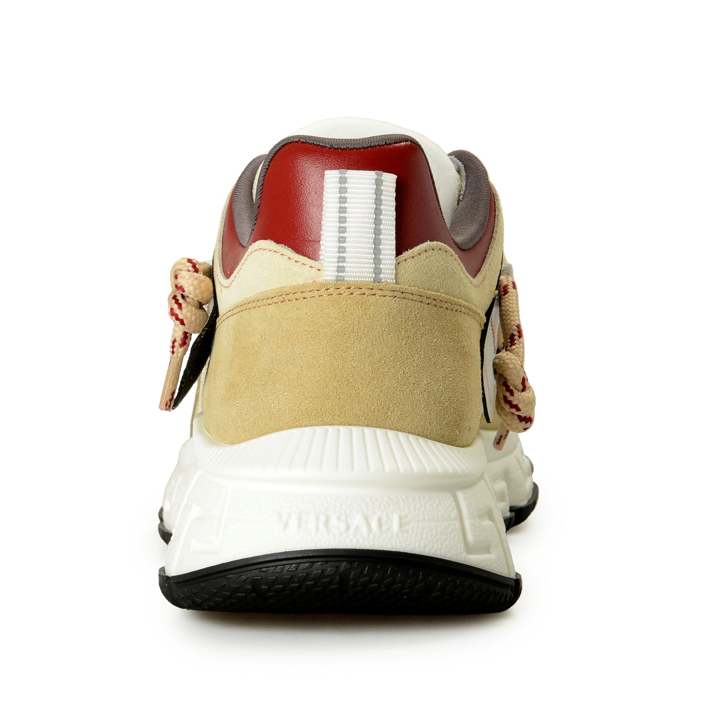 Versace Women's Suede & Leather White Medusa Head Sneakers Shoes US 8 IT 38