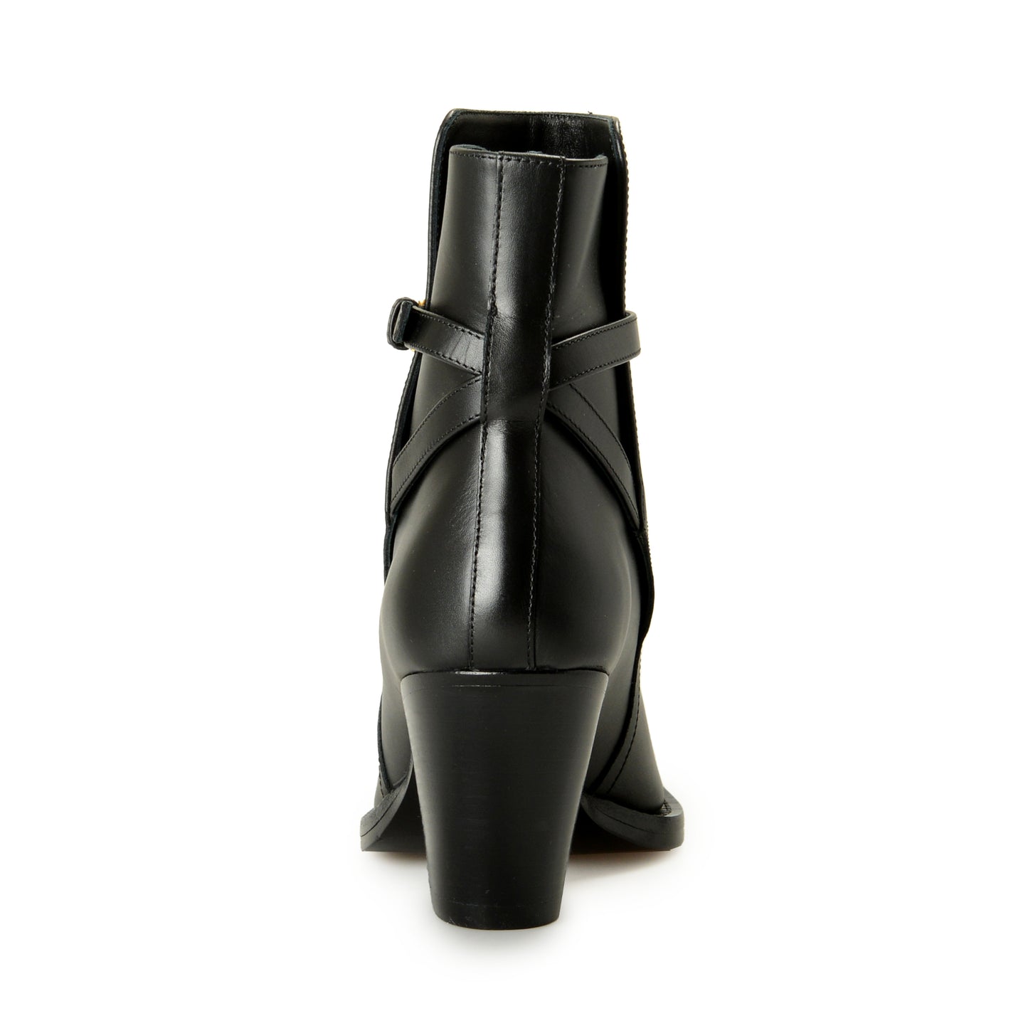 Versace Women's Black Leather Gold Medusa Heeled Booties Shoes US 10 IT 40