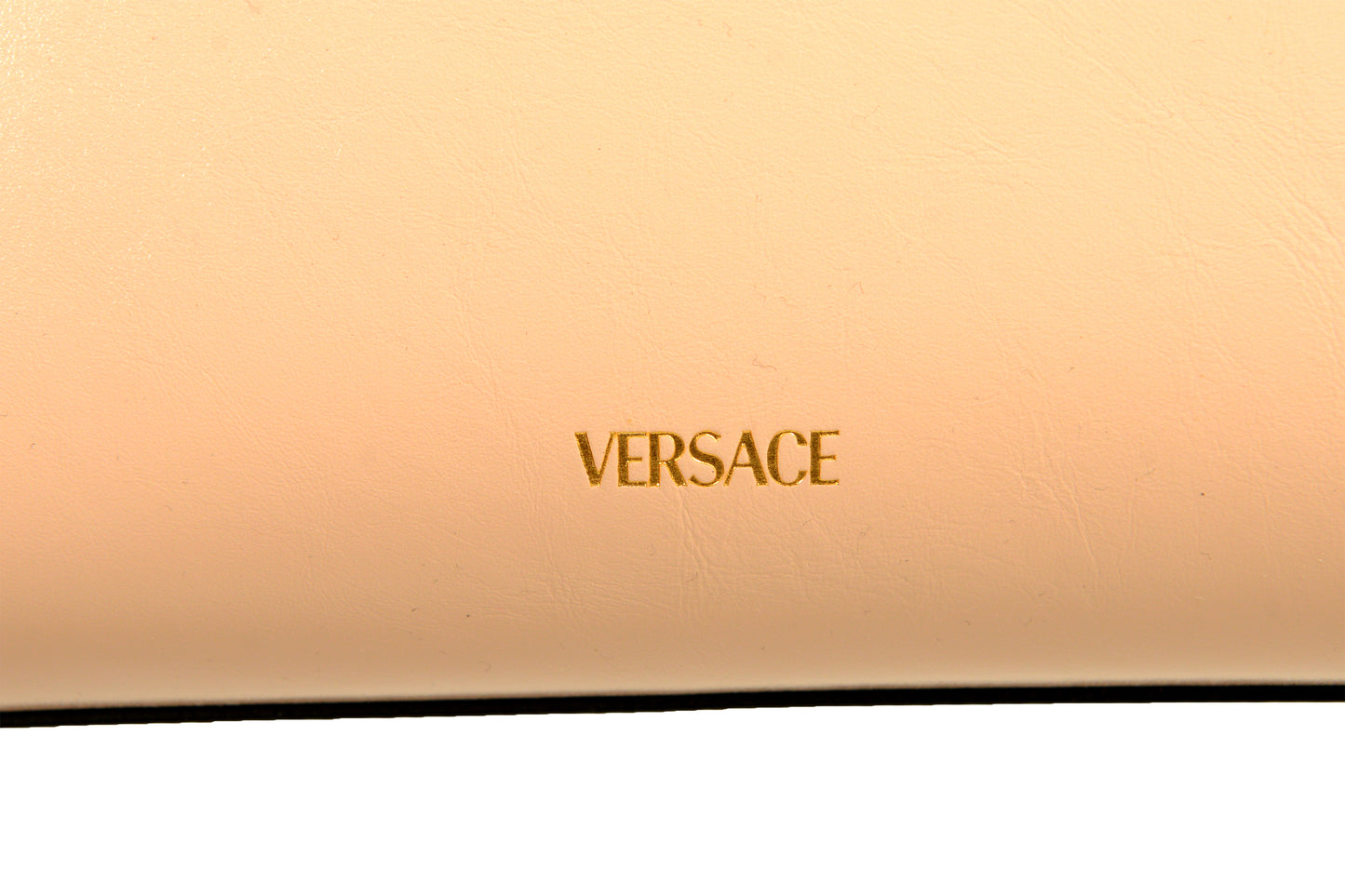 Versace 100% Leather Gold Medusa Logo Tote Handbag Shoulder Bag