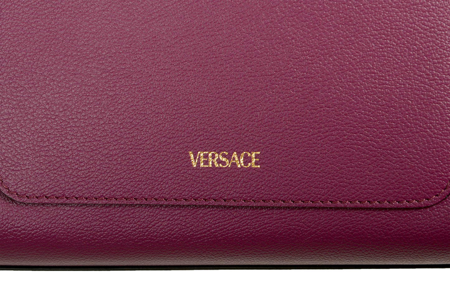 Versace Grained Leather & Suede Gold Medusa Large Tote Handbag Shoulder Bag
