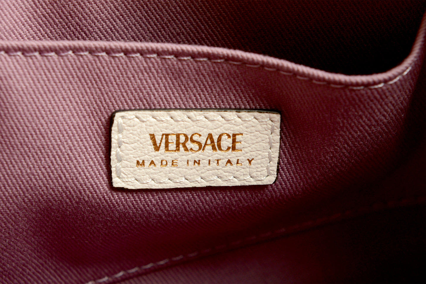 Versace White Grainy Leather Gold Medusa Small Handbag Shoulder Bag