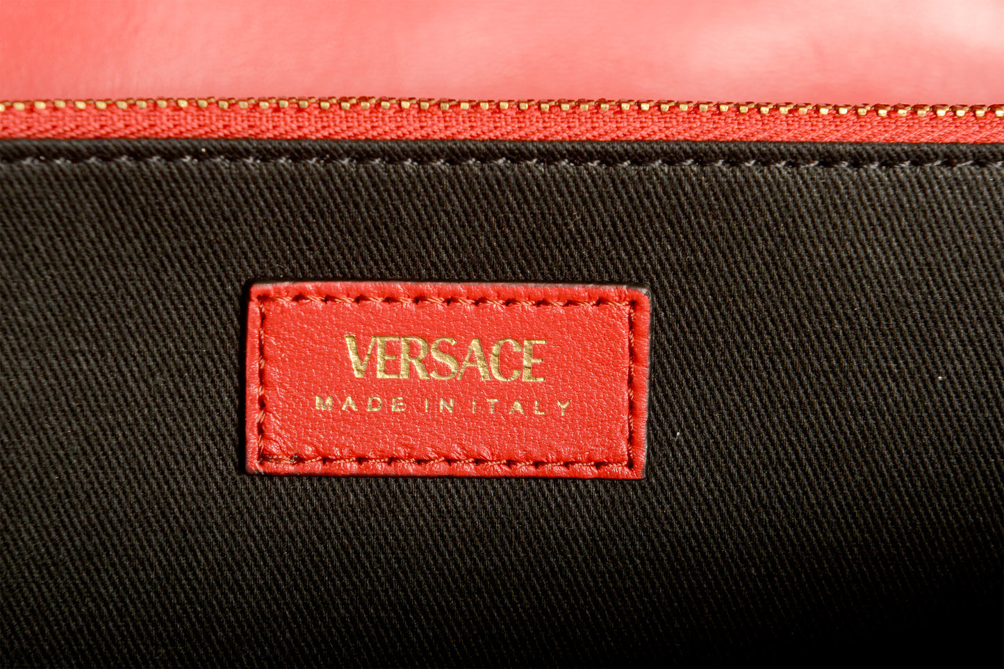 Versace Women's Leather Gold Medusa Quilted Clutch Chain Wallet Shoulder Bag