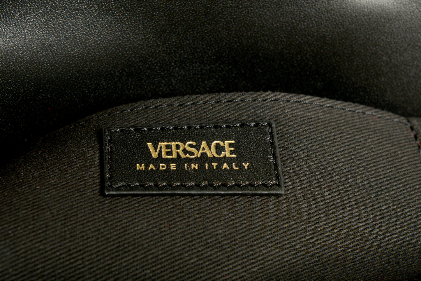 Versace Women's Small 100% Wool Gold Medusa Quilted Handbag Shoulder Bag