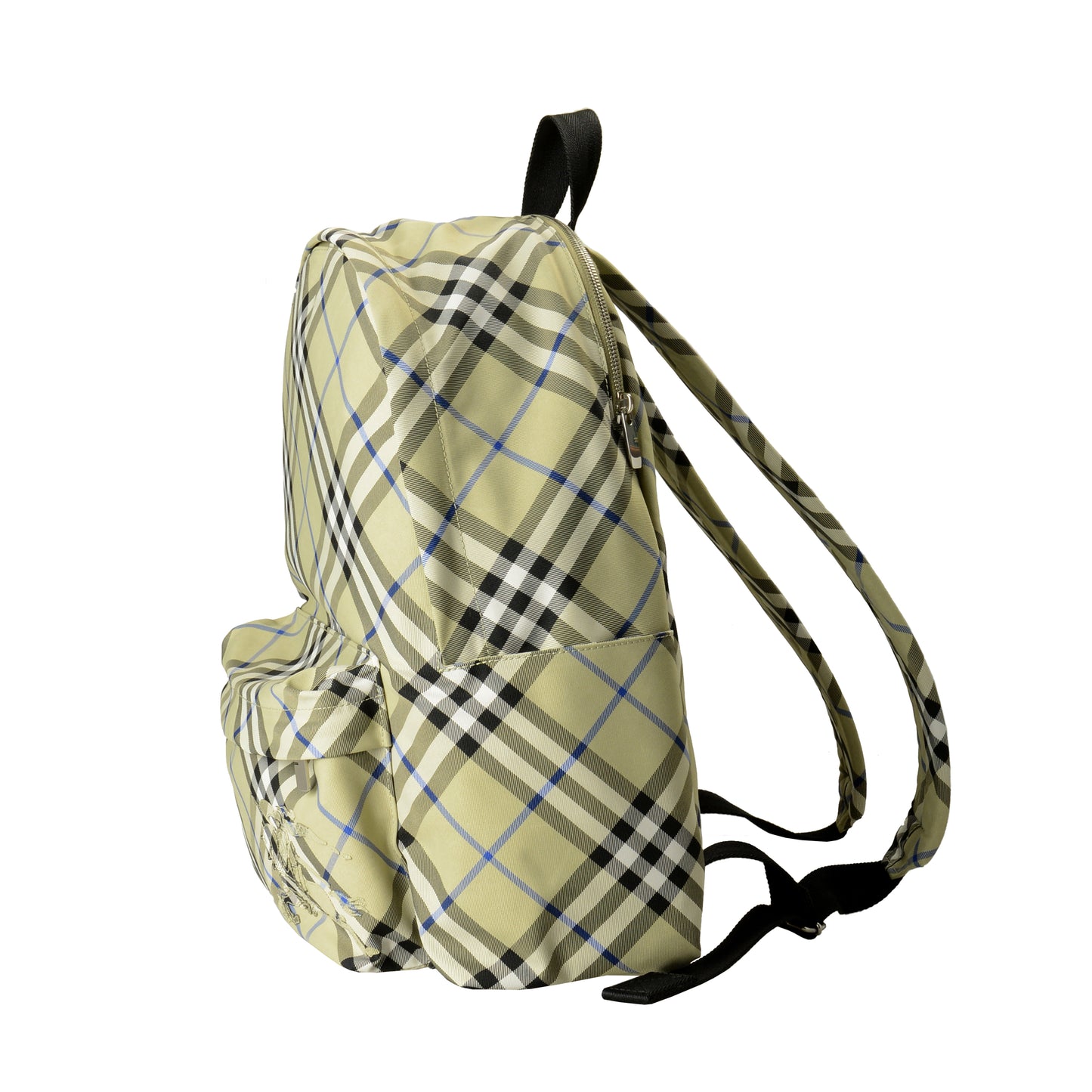 Burberry Unisex "Classic Checkered Backpack" Lichen Plaid Backpack Bag