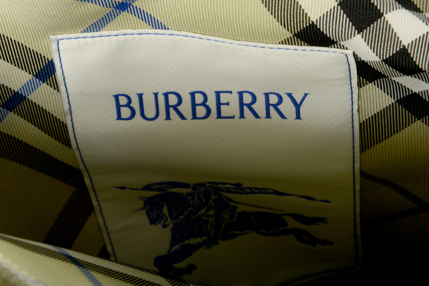 Burberry Unisex "Classic Checkered Backpack" Lichen Plaid Backpack Bag