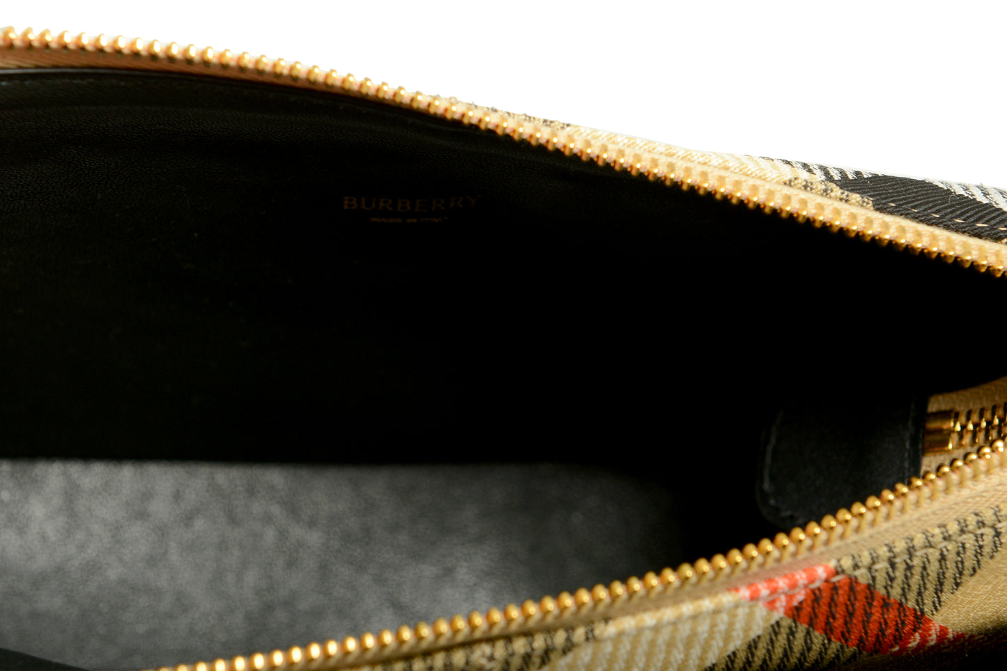 Burberry "LL Snip S Crossbody" Leather & Canvas Sand Check Handbag Shoulder Bag