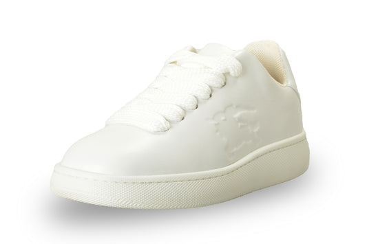 Burberry Women's "LF BOX" White Leather LOGO Athletic Sneakers Shoes US 9 IT 39