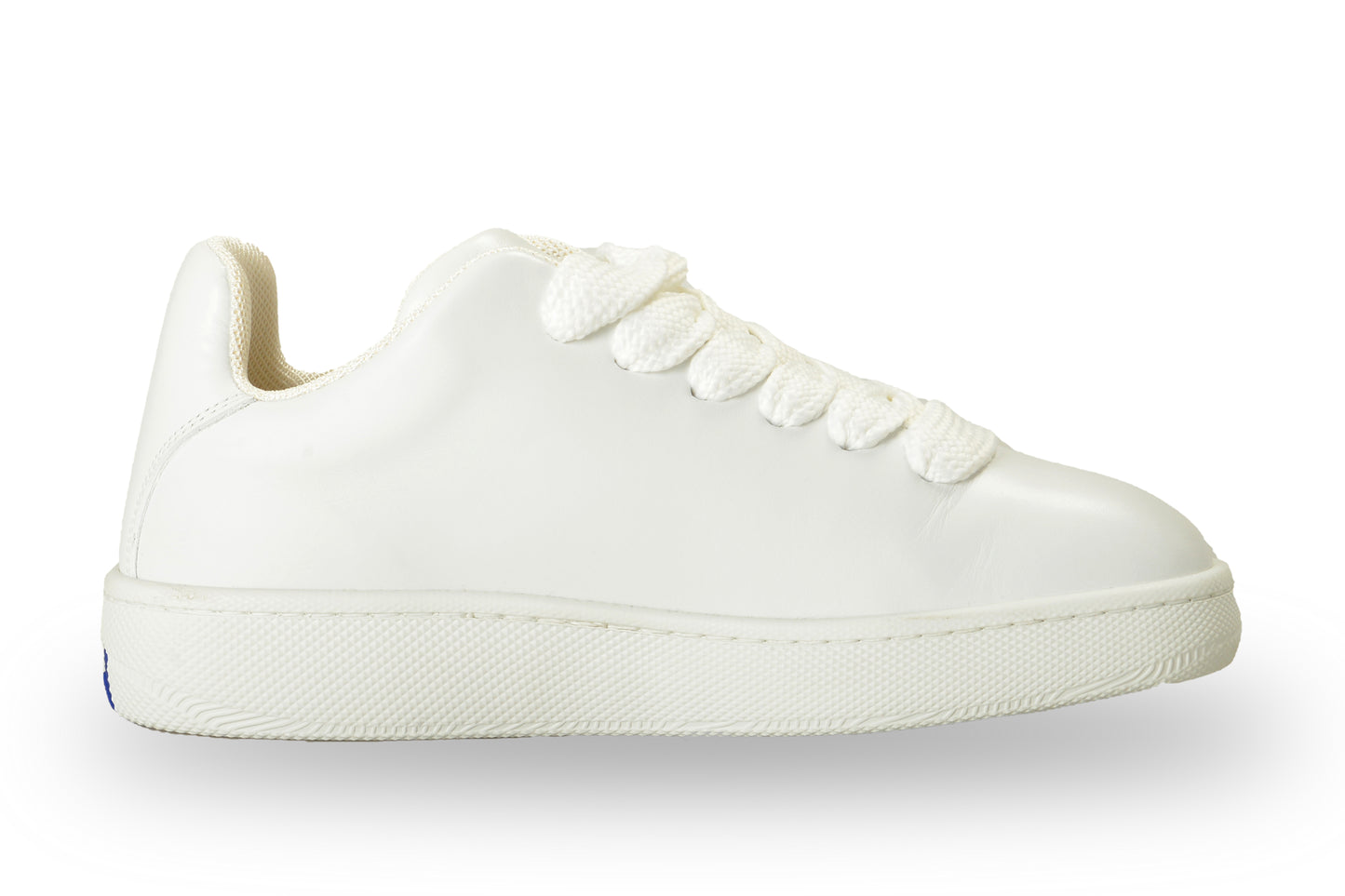 Burberry Women's "LF BOX" White Leather LOGO Athletic Sneakers Shoes US 9 IT 39