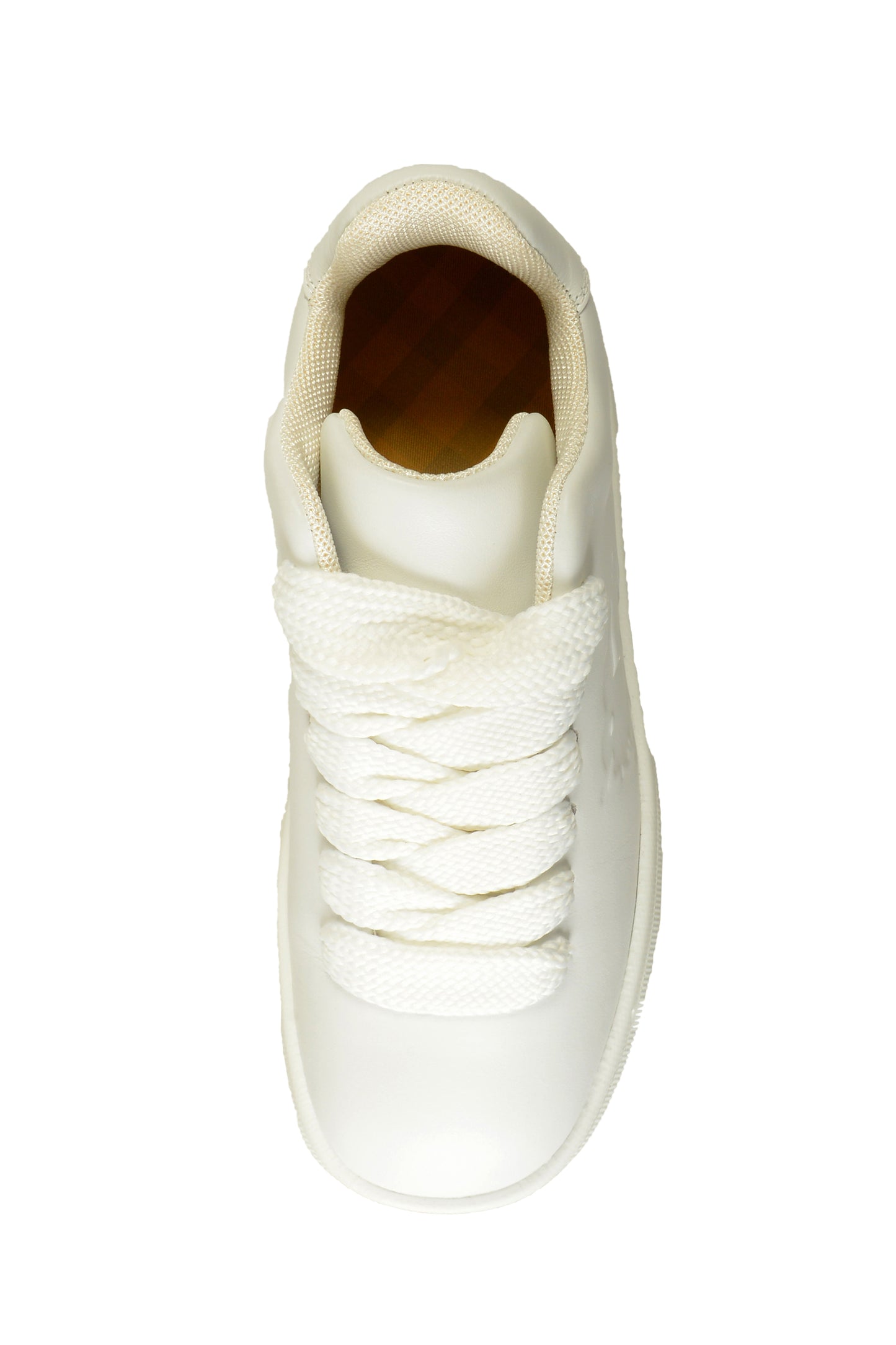 Burberry Women's "LF BOX" White Leather LOGO Athletic Sneakers Shoes US 9 IT 39