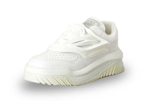 Versace Women's "Odissea" White 100% Leather Sneakers Shoes US 6 IT 36