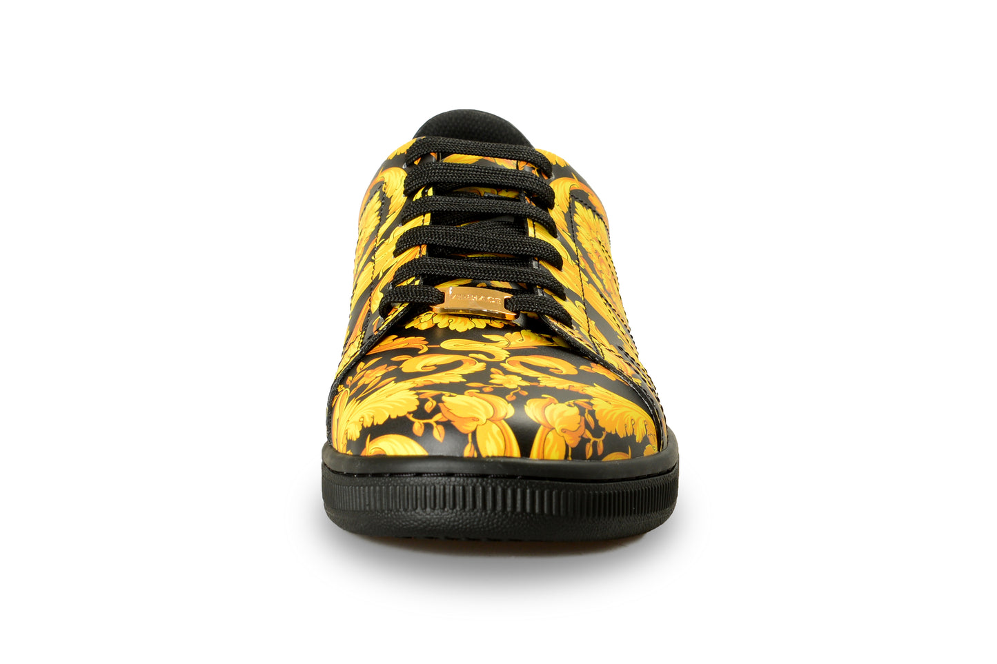 Versace Men's Baroque Signature Print 100% Leather Sneakers Shoes US 10 IT 43