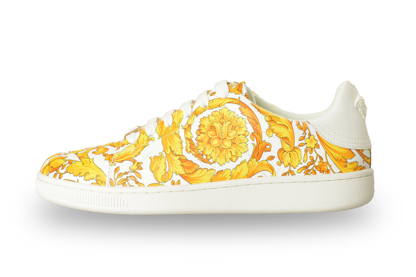 Versace Men's Baroque Signature Print 100% Leather Sneakers Shoes US 10 IT 43
