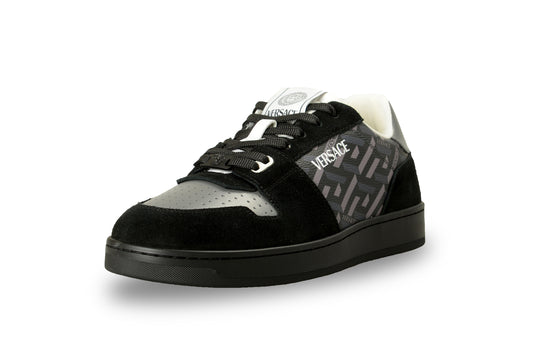 Versace Men's "The Greek Print" Leather & Suede Sneakers Shoes US 13 IT 46
