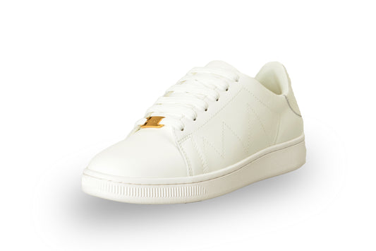 Versace Women's White 100% Leather White Medusa Logo Sneakers Shoes US 9 IT 39
