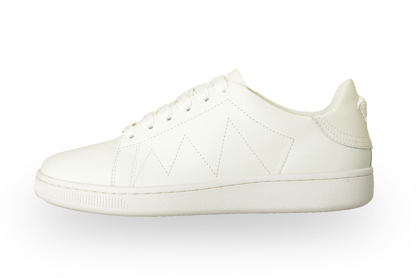 Versace Women's White 100% Leather White Medusa Logo Sneakers Shoes US 9 IT 39
