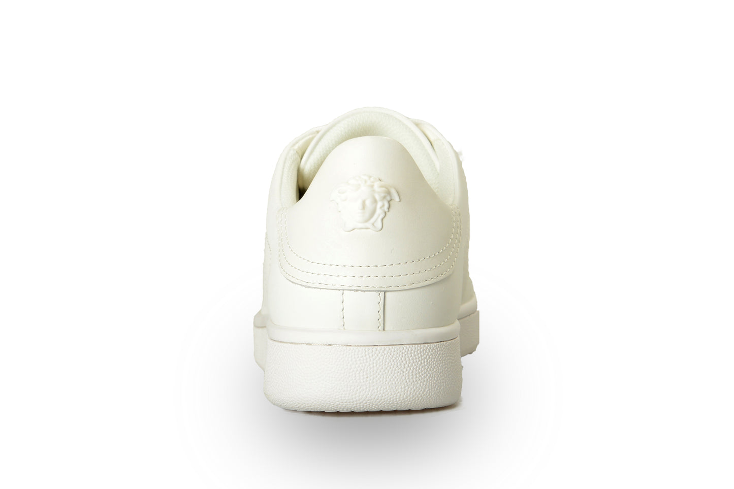 Versace Women's White 100% Leather White Medusa Logo Sneakers Shoes US 9 IT 39