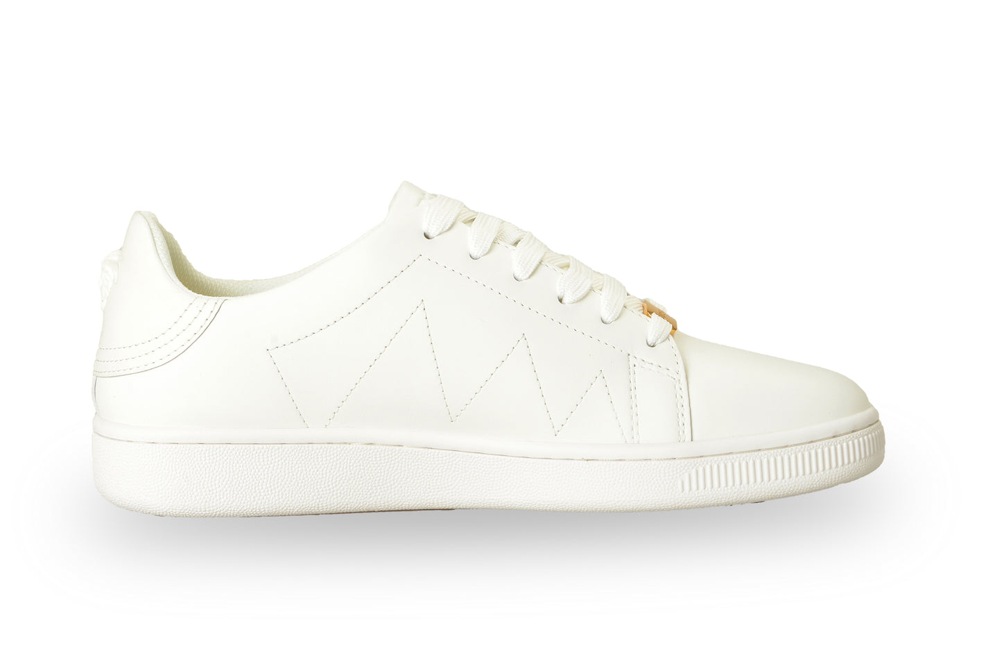 Versace Women's White 100% Leather White Medusa Logo Sneakers Shoes US 9 IT 39