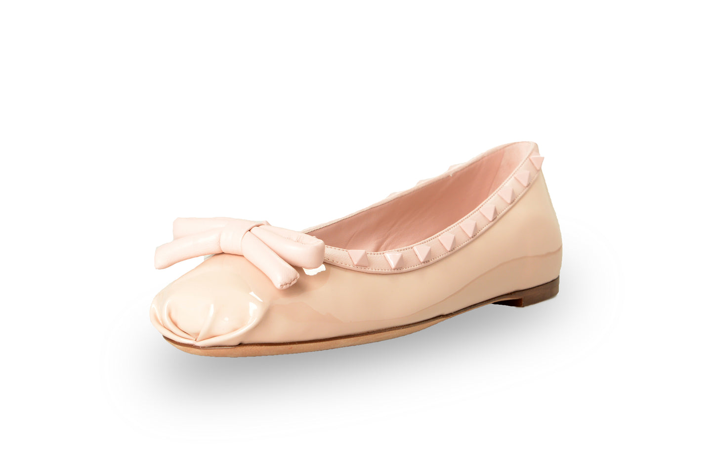 Valentino Garavani Women's "4W2S0HQ5NBU" Pink Ballerina Shoes US 8.5 IT 38.5