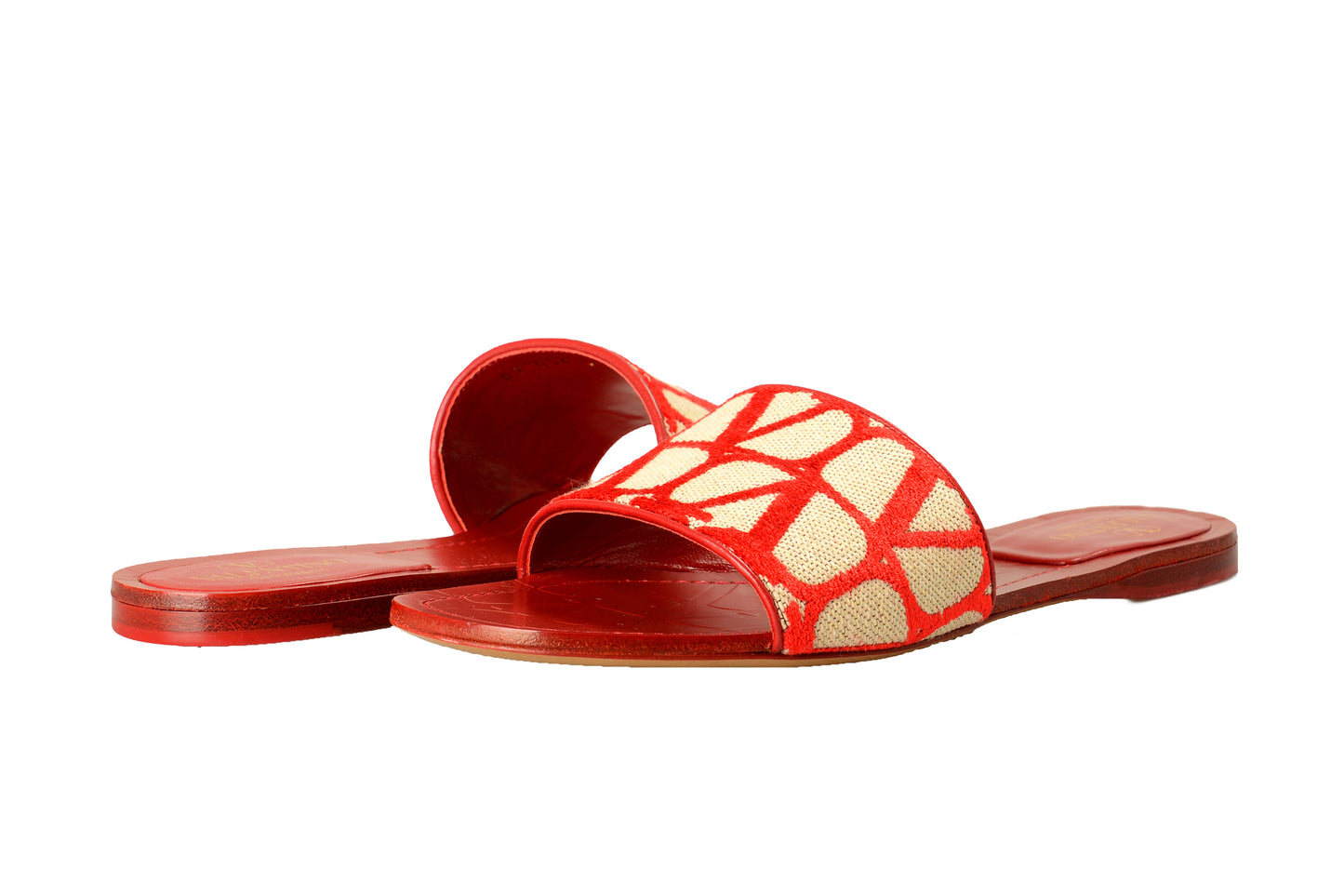 Valentino Garavani Women's 2W0S0GS4WIC Logo Slides Sandals Shoes US 8.5 IT 38.5