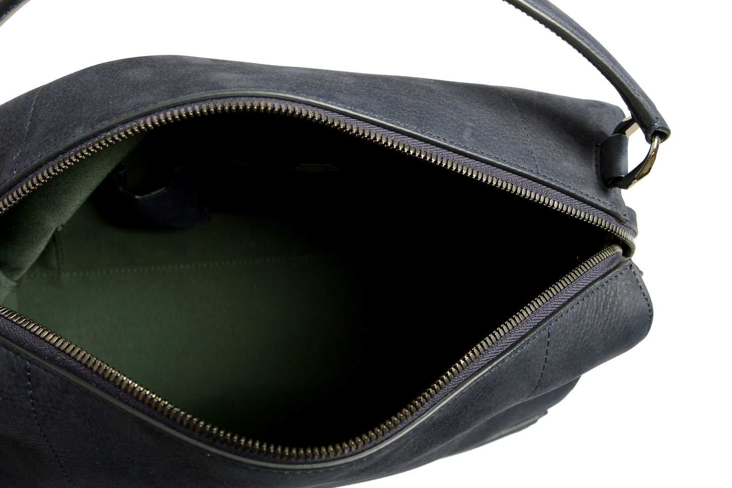 Scuderia Ferrari Navy Blue Suede Nubuck Shoulder Bag