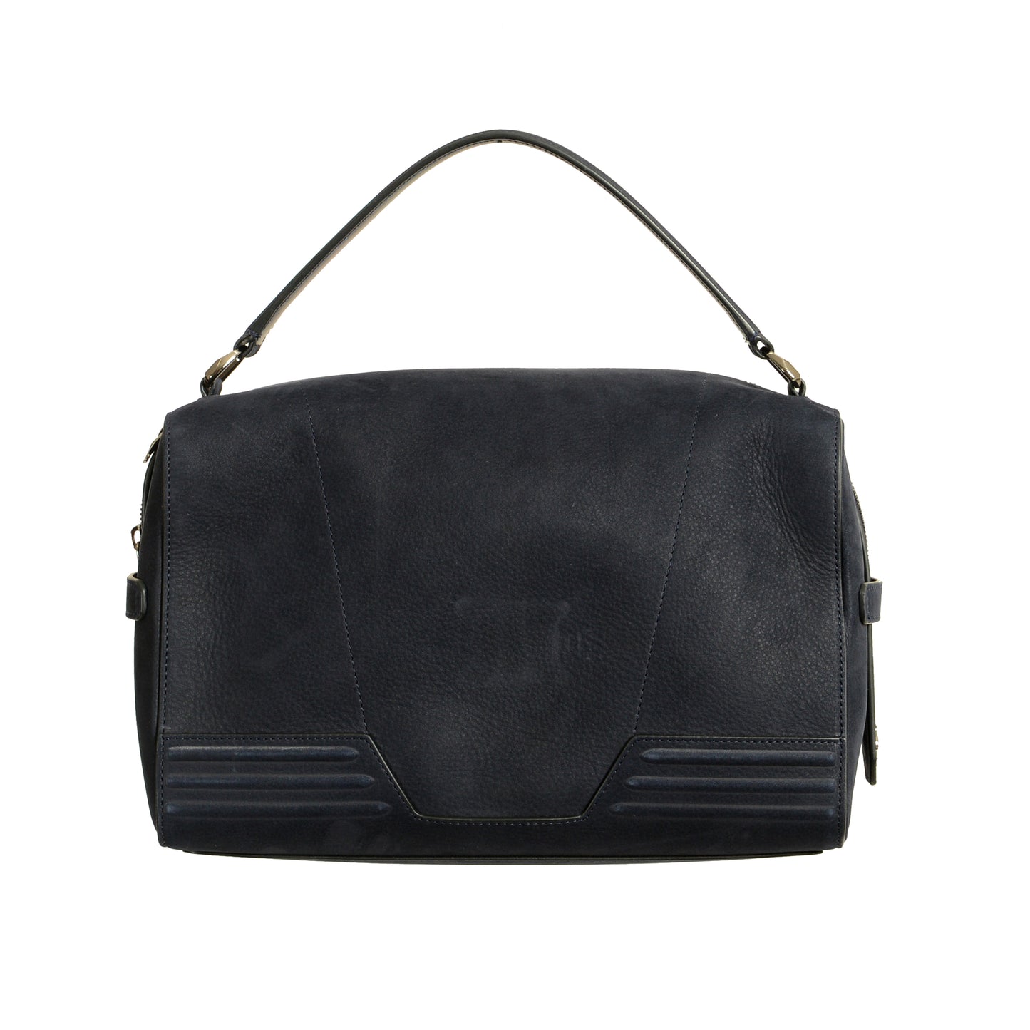 Scuderia Ferrari Navy Blue Suede Nubuck Shoulder Bag