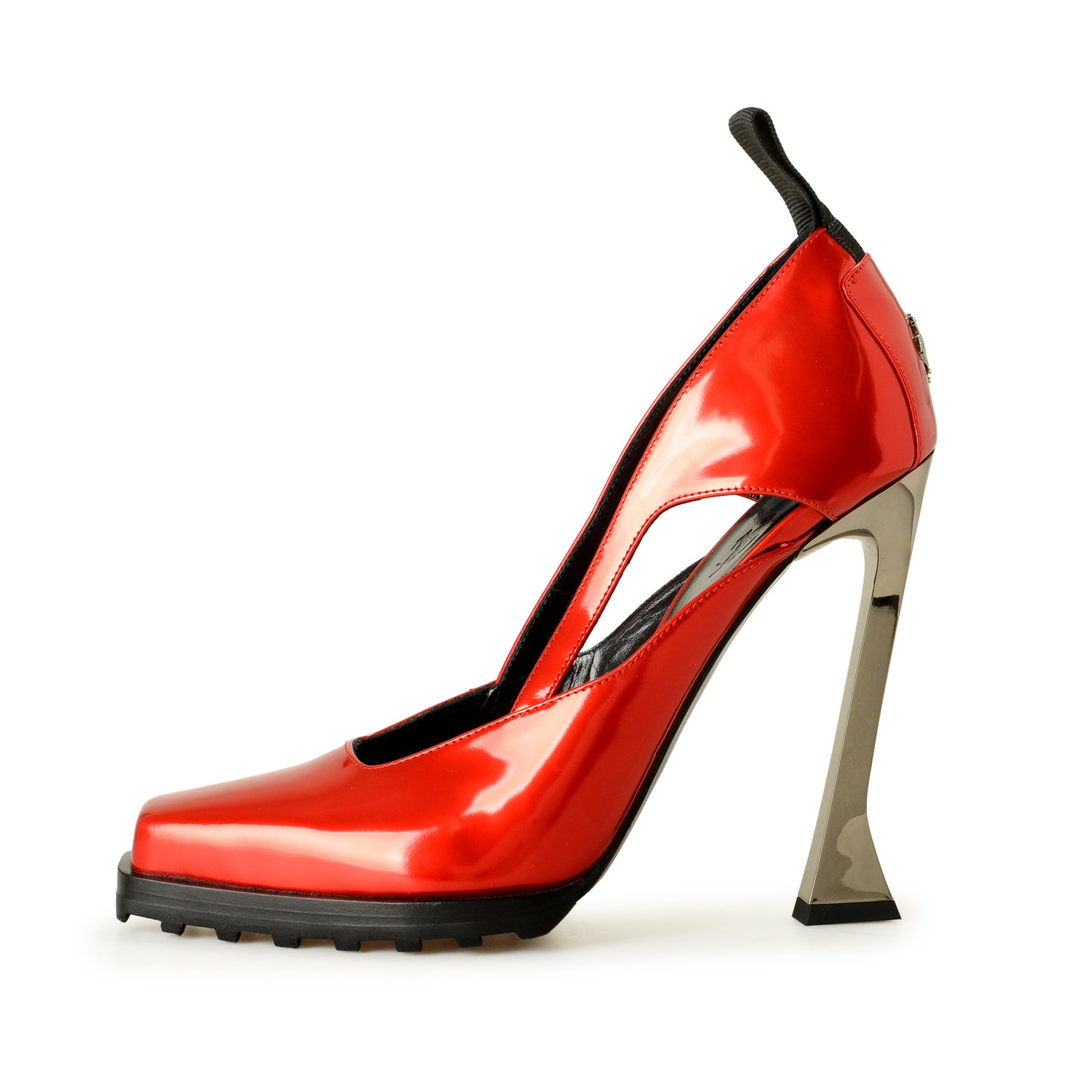 Scuderia Ferrari Women's Iconology 100% Leather High Heel Pump Shoes US 8 IT 38