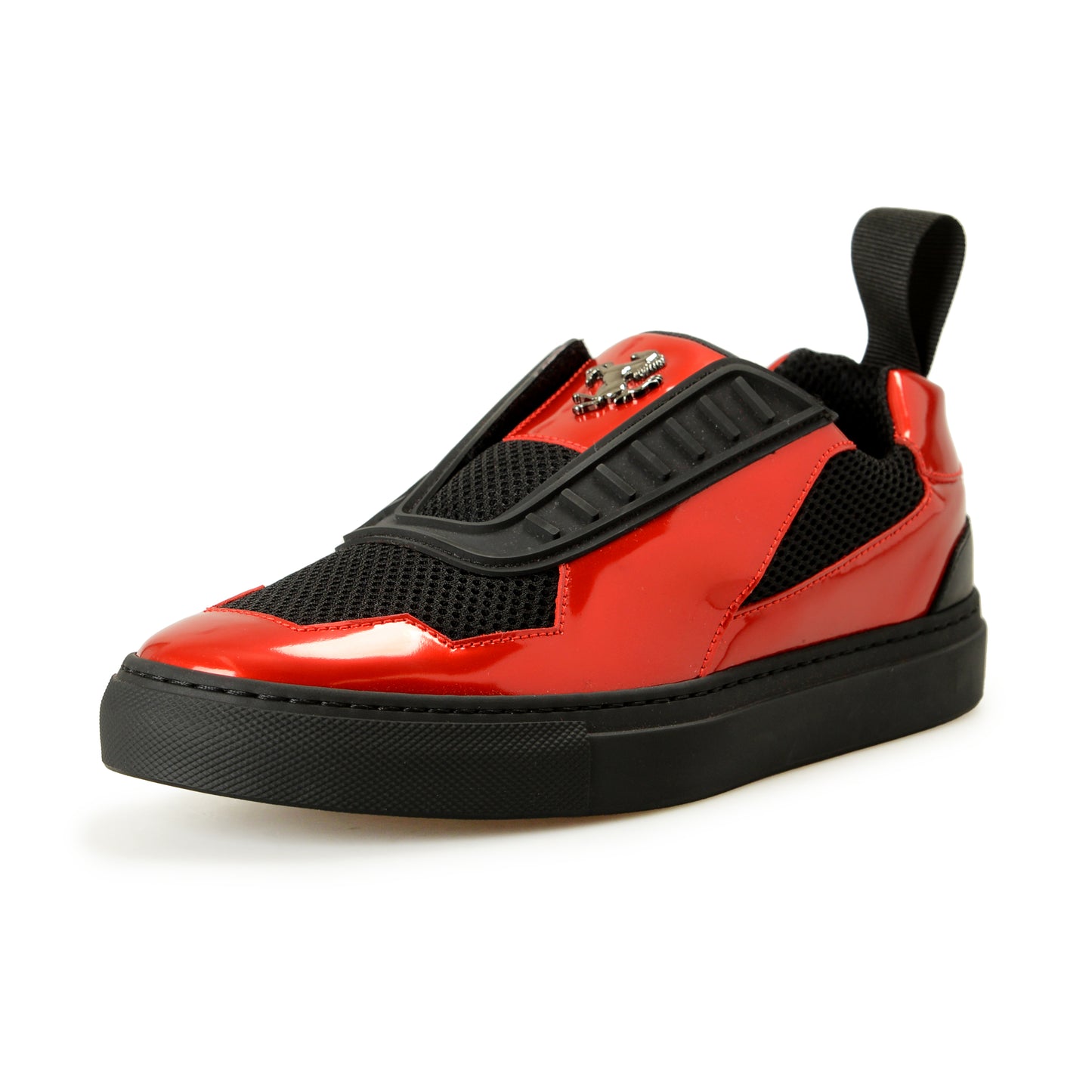 Scuderia Ferrari Women's Red Patent Leather Sneakers Shoes US 6 IT 36