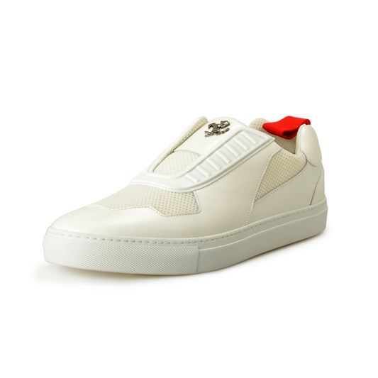 Scuderia Ferrari Men's White Leather Sneakers Shoes US 14 IT 47