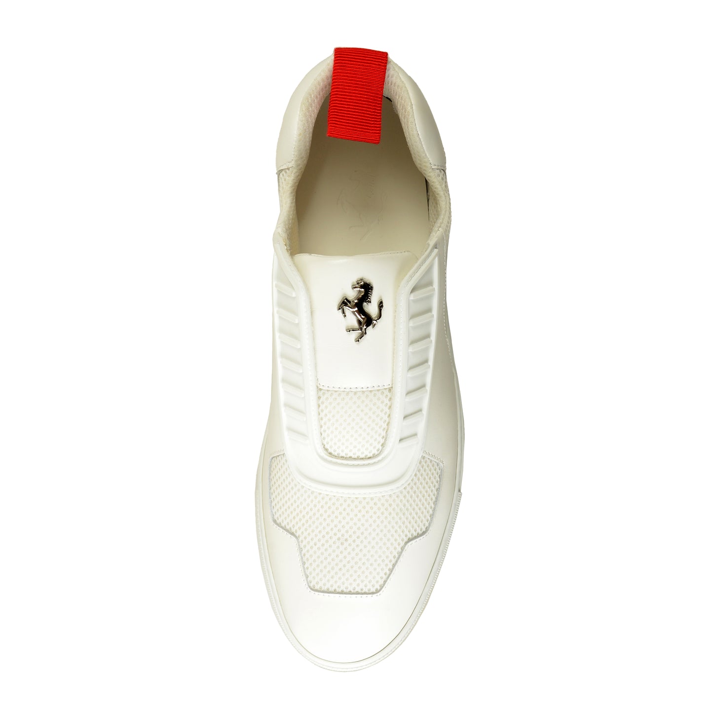 Scuderia Ferrari Men's White Leather Sneakers Shoes US 14 IT 47