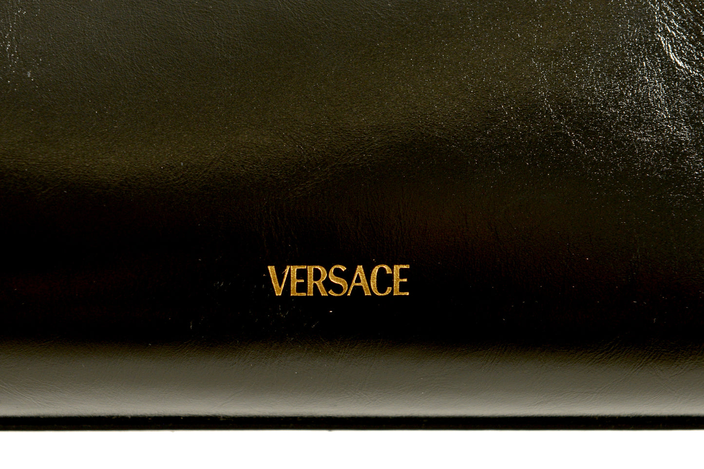 Versace Black 100% Leather Gold Medusa Logo Tote Handbag Shoulder Bag