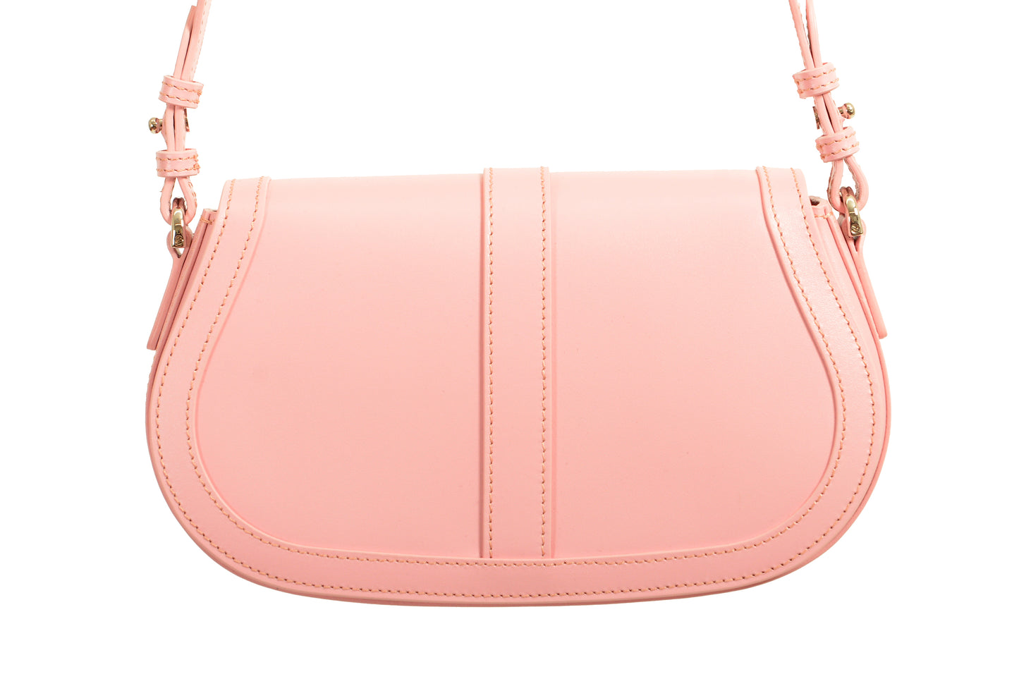 Versace Pink 100% Leather Silver "Greeca Goddess" Chain Handbag Shoulder Bag