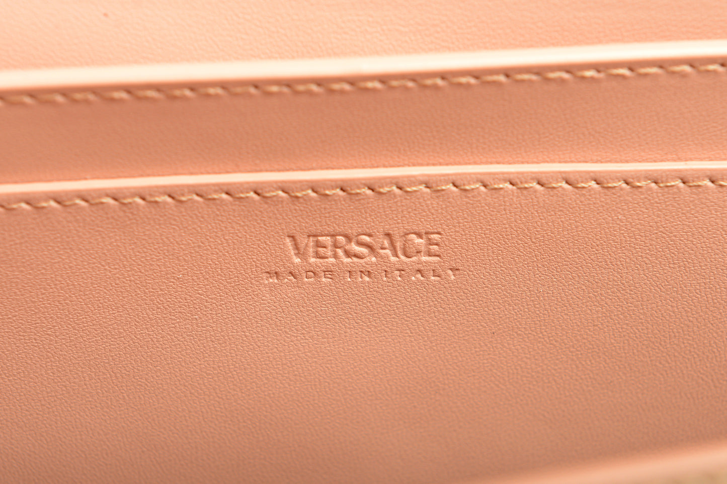 Versace Women's Pink Croc Print Leather Greca Goddess Handbag Shoulder Bag